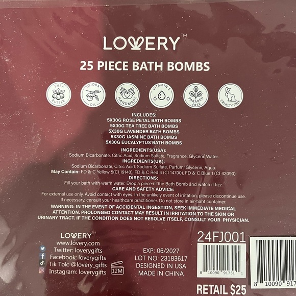 Lovery Bath Bombs - 25 piece - Picture 2 of 3